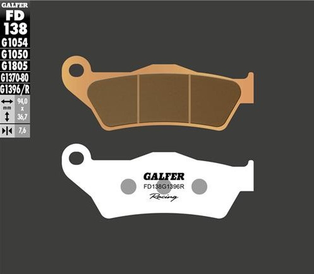 Plaquettes de frein racing KH181 métal fritté pour freinage extrême KTM EXC