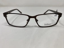 Trillium Model 6698 (11) 53-15-140 Brown Full Rim Metal Eyeglasses Frame TV77