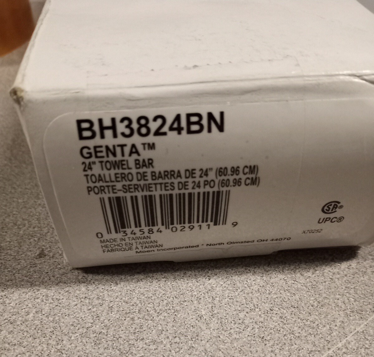 MOEN Genta 24 in. Towel Bar in Brushed Nickel BH3824BN eBay