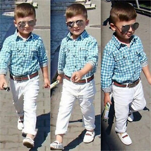 Jungen Kinder Baby Gentleman Kleidung T Shirt Hemd Top Oberteile Hose Outfit Set Ebay