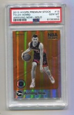 2019-20 Hoops Premium Stock - TYLER HERRO - Arriving Now Holo Rookie #13  PSA 10
