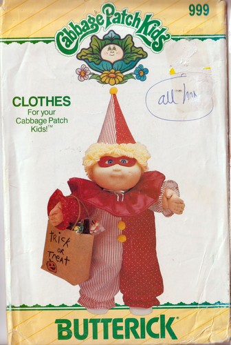 Butterick Sewing Pattern Doll Clothes For Cabbage Patch Dolls Vintage OOP U PICK - Picture 2 of 43