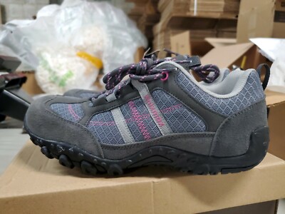 Knixmax Womens Hiking Shoes Lightweight Non Slip Blue/Gray Size 8