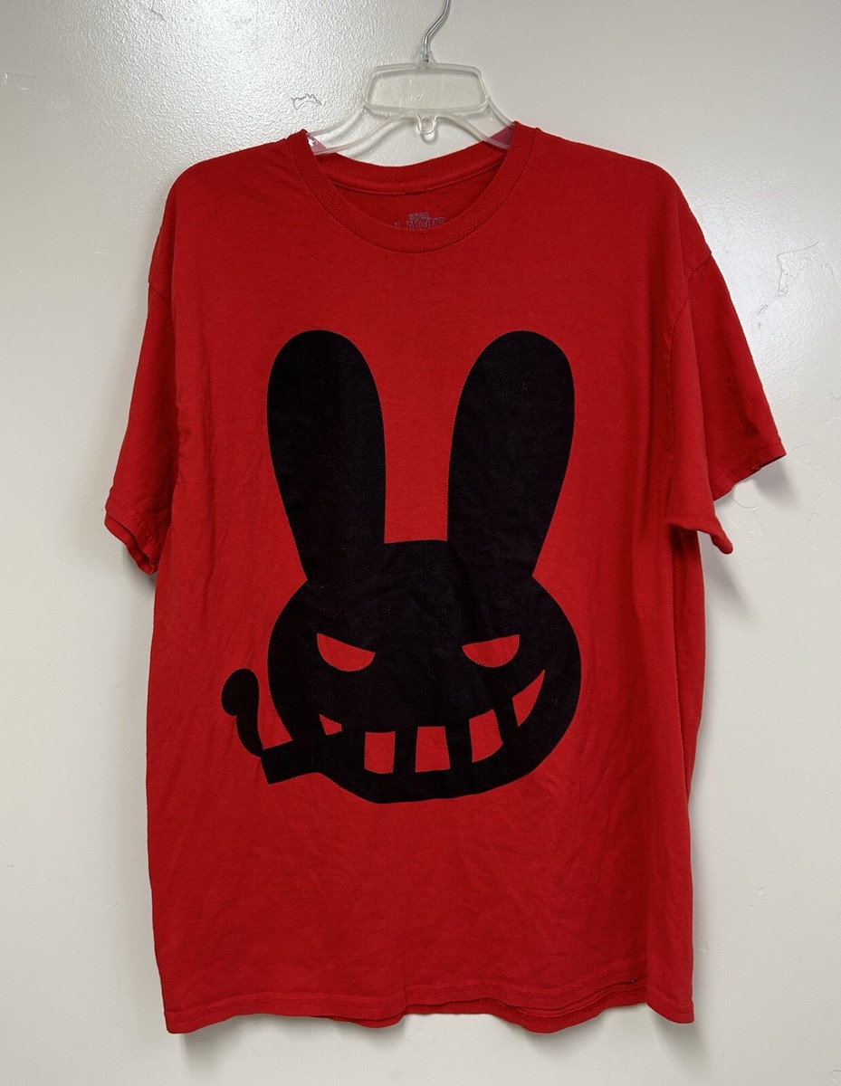 Dr Zodiac's MoonRock XL Red shirt double sided Smoking Bunny | eBay