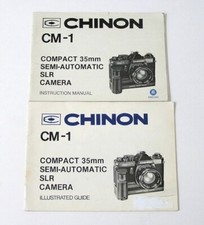 Chinon CM-1 SLR Camera Instruction Manual Illustrated Guide