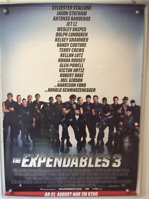Filmposter * Kinoplakat * A0 * The Expendables 3 * gerollt * 2014