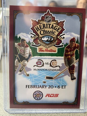 HERITAGE CLASSIC Calgary flames Vs Canadians 2011 EVENT HOCKEY CARD