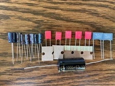 Dual CS 626 Recap Kit Capacitors Turntable Speed Repair Set w/ Safety Caps