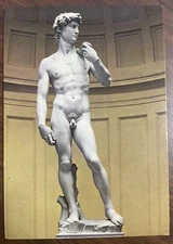 Michelangelo: The David - O.V.E.T. Galleria dell'Accademia - Vintage Postcard