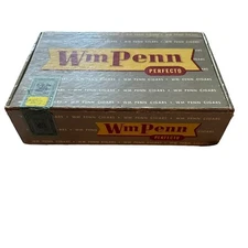 Vintage Wm Penn Perfecto Cigar Box , PA 5 Cent Empty