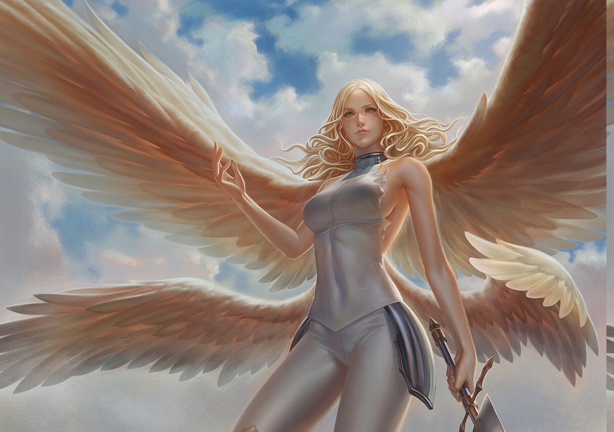Anime teresa digital art claymore wings  Custom Playmat Mat Pad