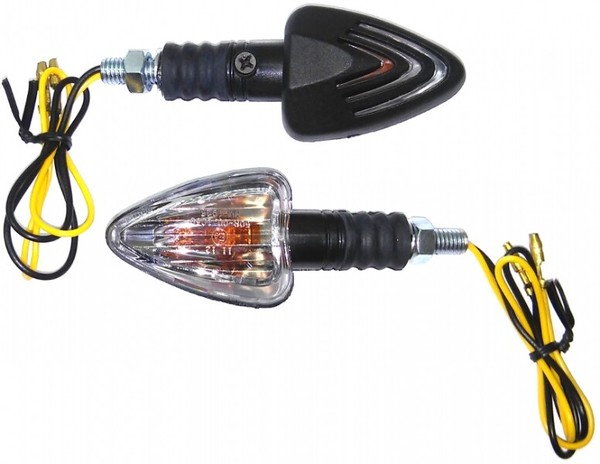 Paar Blinker Universal Mit Kurzwelle Genehmigt Halogen Mit Licht Orange-image
