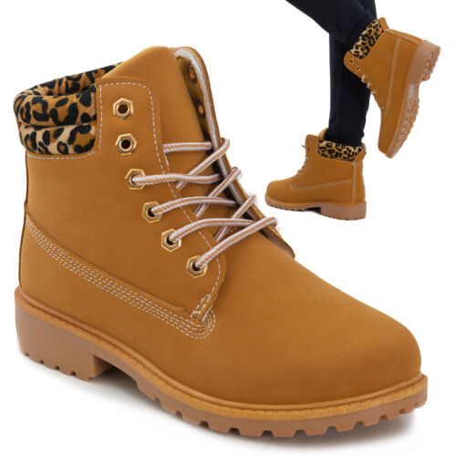 Zapatos Botas de Mujer Leopardo Animal Safari Botas Cordones G-26 | eBay