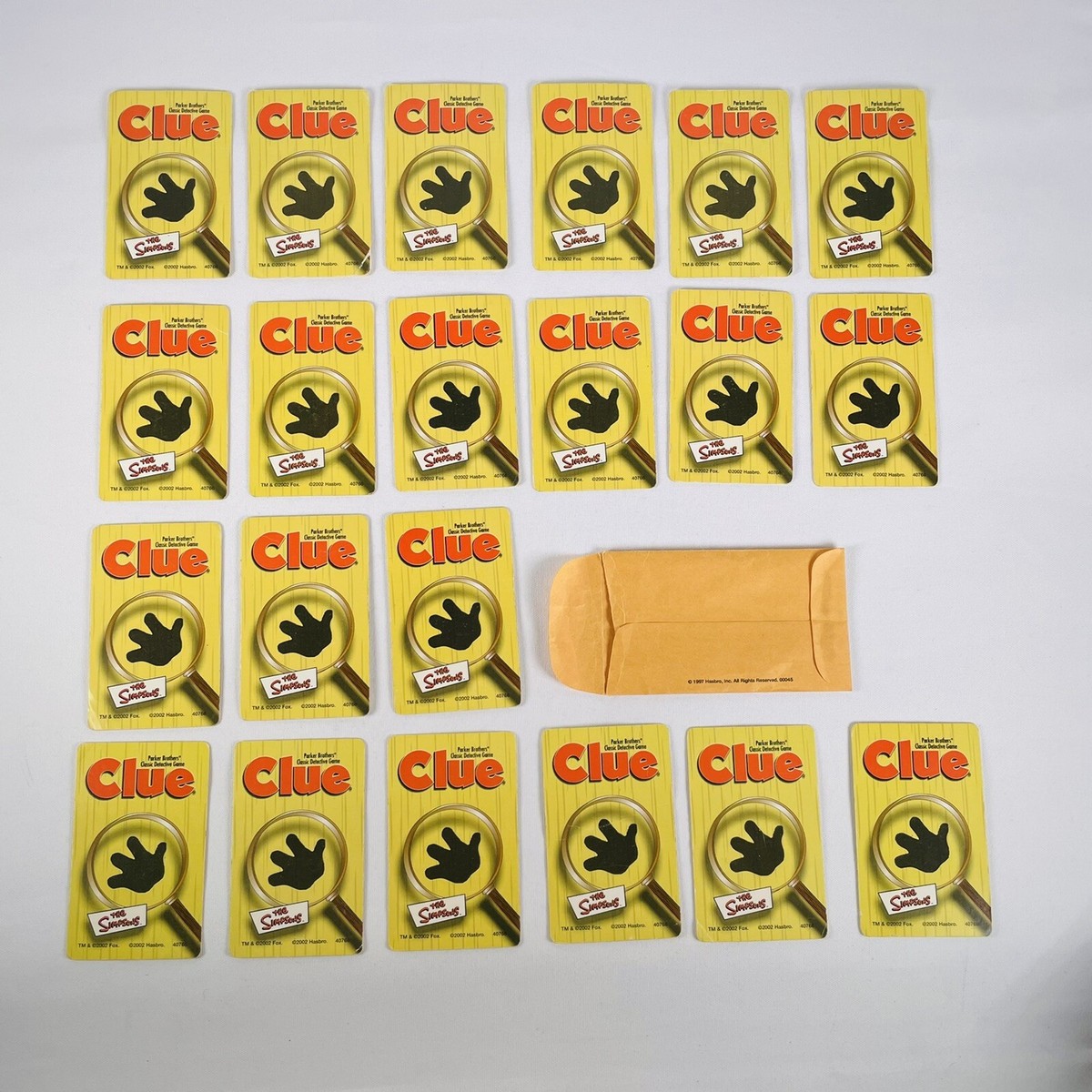 WADDINGTONS THE SIMPSONS CLUEDO PEZZI DI RICAMBIO 6 GETTONI