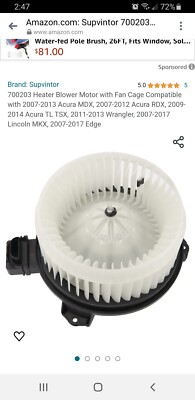 Heater Blower Motor W/ Fan Cage For Ford Edge Fusion Acura TLX - Foto 4