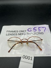 Giorgio Armani 142 756 Half Rim Eyeglasses FRAMES Tortoise Brown 52-22 Nice