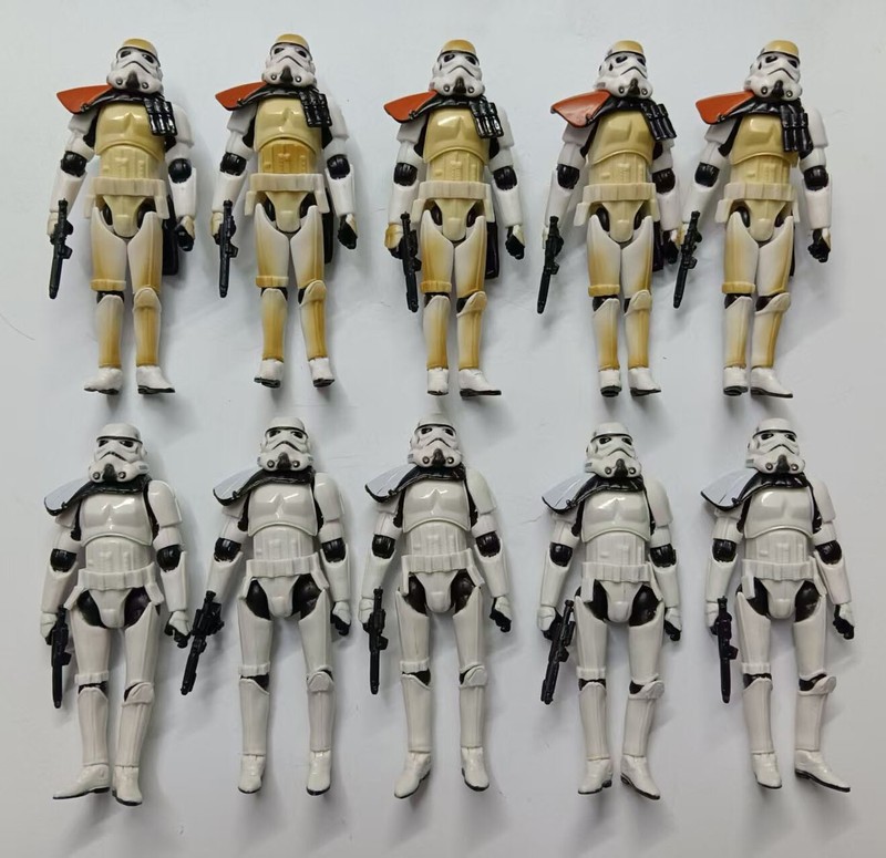 lot of 10 Hasbro Star Wars Shadow Stormtrooper Troopers figure w gun 3.75" #s3
