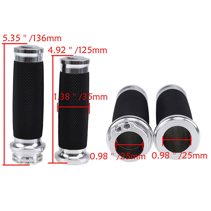 Empuñadura de manillar universal para motocicleta de 25 mm/1" para BMW S1000RR 2009-2018 Foto 3 de 4