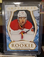23/24 UPPER DECK ARTIFACTS JAKOB PELLETIER ROOKIE RC #D557/599 DUAL PATCH #197