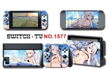 Vinyl Decal Skin Sticker Protector for Nintendo Switch Lovely Anime Girl 1577