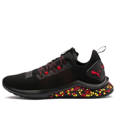 New - Puma Shoes Hybrid NX 192259-06 'Black Red Yellow' Sneakers US 7/ EU 39