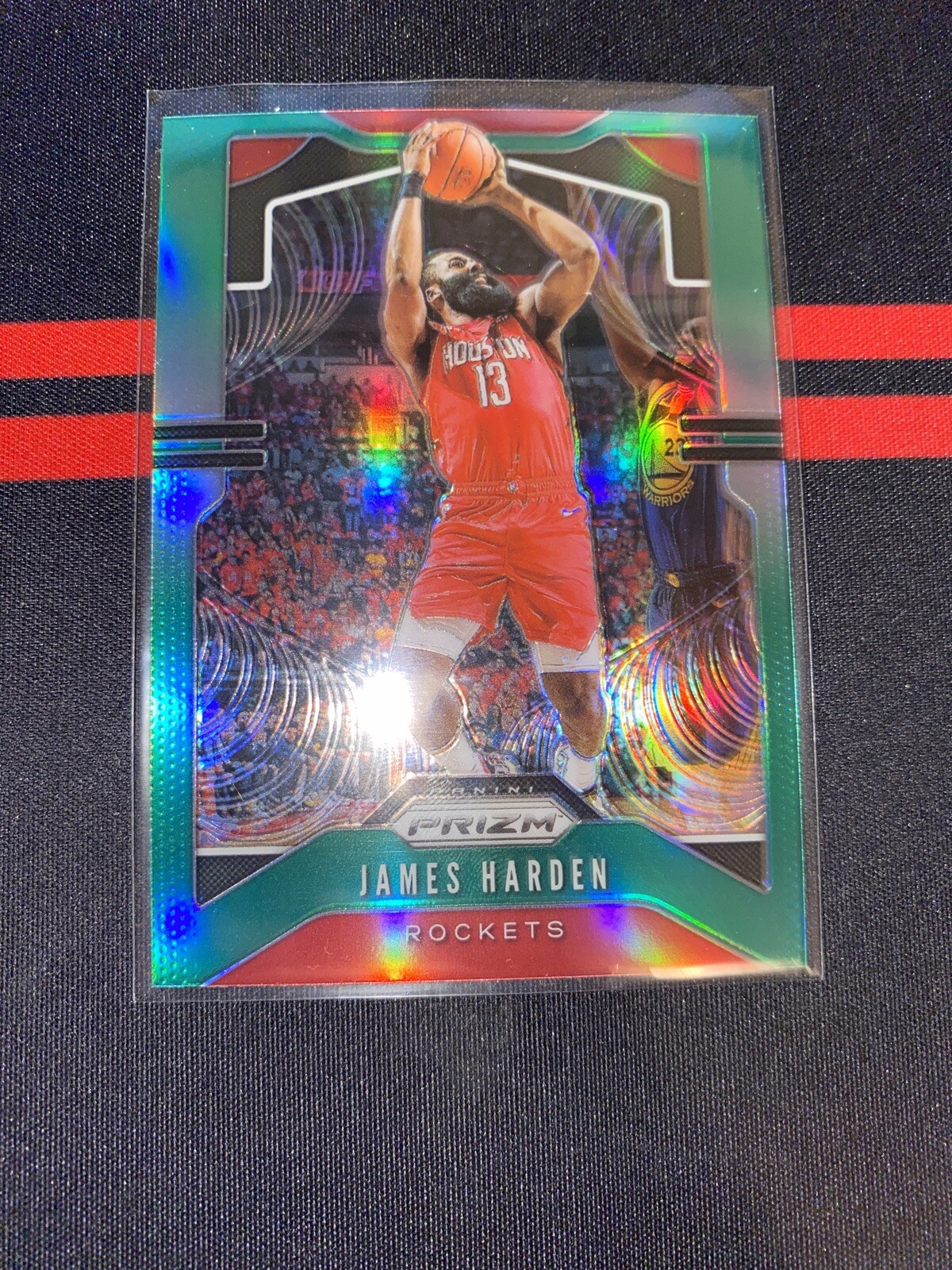 2019-20 Panini Prizm Basketball - Green Prizm - JAMES HARDEN - MINT!