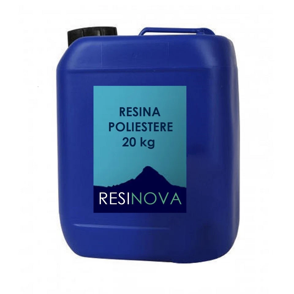20 kg Resina poliestere da laminazione (10 kg+10 kg) + 0,5 kg di Catalizzatore - Immagine 2 di 3