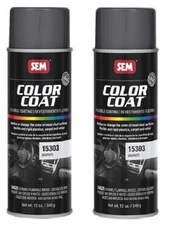 SEM 15303, Graphite, Color Coat Vinyl Paint, Aerosol (2 Pack)