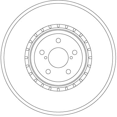 TRW DF6923S disques de frein Subaru contre les vibrations au freinage avant
