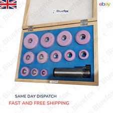 Sioux (11/16") 12 Pcs Valve Seat Grinder Stones & 6 Pcs Pilots with Holder