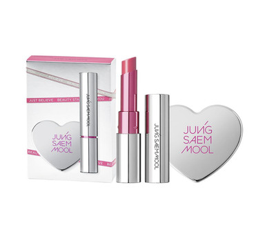 JUNG SAEM MOOL New Classic Glaze Lipstick Gift Set Glaze Lipstick + Heart Mirror