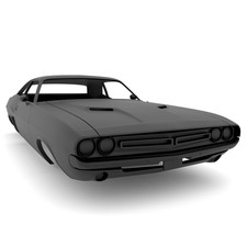 1/25 Scale Resin 1971 Dodge Challenger Magnum Body 3D Printed