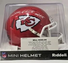Will Shields Autographed Riddell Kansas City Chiefs Mini-Helmet HOF Insription