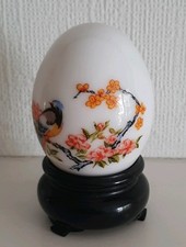 Vintage 1975 Avon Oriental Chinese Egg.Unspoken Ultra Perfume. Bird Pattern