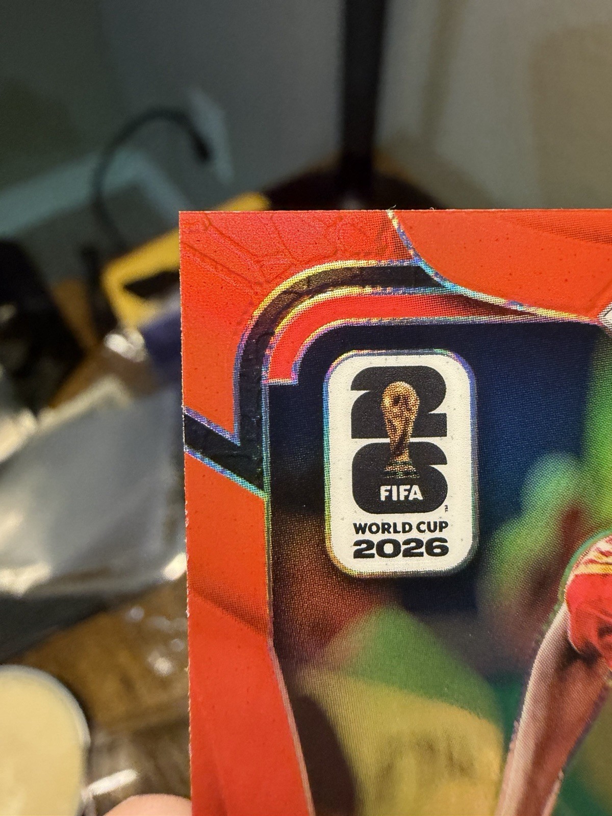 Panini 2026 Prizm FIFA World Cup Lamine Yamal Red Prizm /50 True Red Color Match view 3