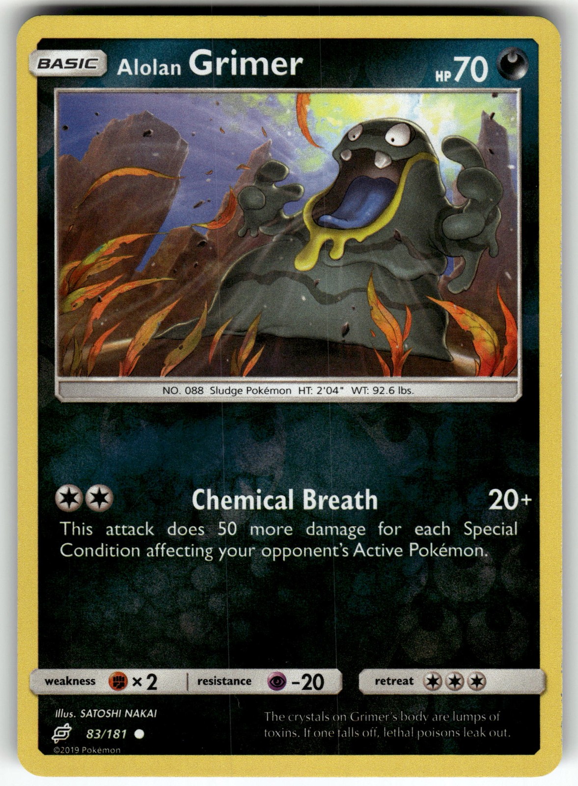 Alolan Grimer 83/181 SM - Team Up LP Pokemon Card TCG