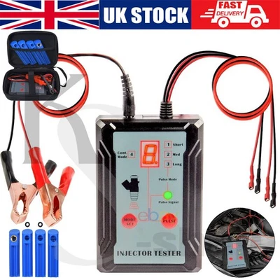 Fuel Injector Tester Cleaner DIY Cleaning Tool Kit 8 Pulse Modes 4 Test Leads - Image 1 of 4