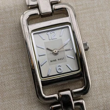 Nine West NW/1039 Three-Hand Quartz Analog Women's Watch Sz. 6 3/4" New Battery