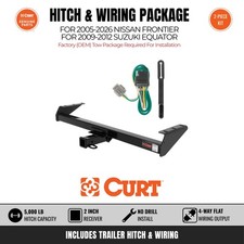 Curt Class 3 Trailer Hitch Wiring Harness Bundle For 05-26 Nissan Frontier Curt Class 3 Trailer Hitch Wiring Harness Bundle For 05-26 Nissan Frontier