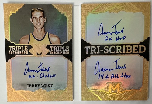2026 Leaf Magnificence Jerry West Auto Autograph Booklet Gold #d 1/1