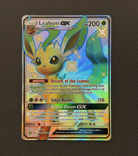 Pokémon Leafeon GX Full Art Holo Shiny Holo Rare Hidden Fates SV46/SV94 on eBay