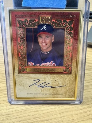 2025 Topps Gilded Tom Glavine GOLD FRAMED Hall of Fame AUTO /50 HOF Braves