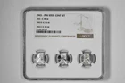 1943 P D S 1c Lincoln Steel Wheat Cent Set NGC MS 66 Three Coin Lot - Tri-Holder
