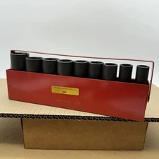 INDESTRO Super USA 9pc 1/2” Drive SAE Deep Impact Socket Set 6 Pt 7/16 To 15/16”