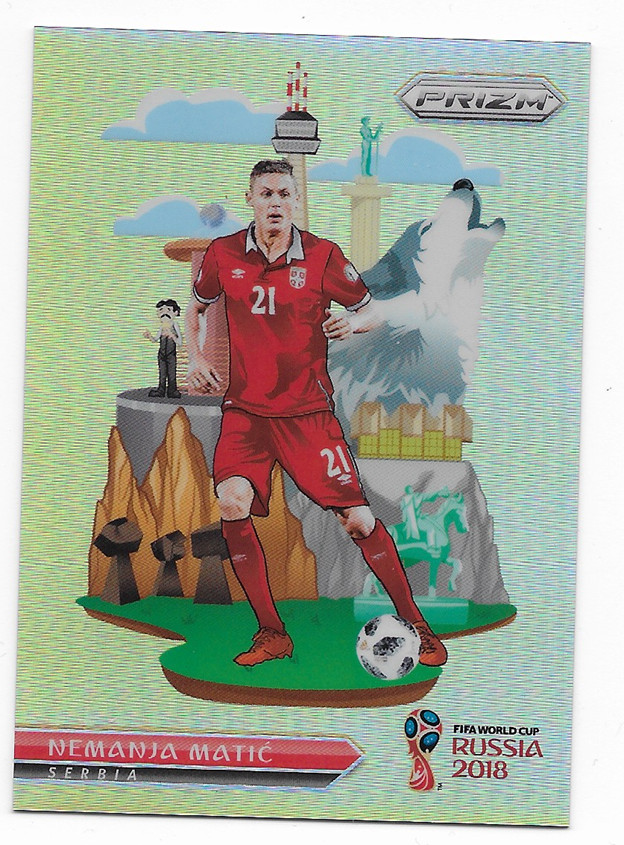 Nemanja Matic World Cup 2018 Panini Prizm National Landmark NL-20