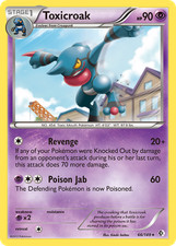 TOXICROAK 66/149 RARE BOUNDARIES CROSSED POKEMON HEAVILY PLAYED