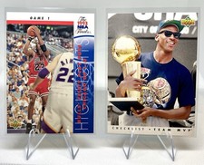 1993 Upperdeck Michael Jordan NBA Finals And MVP—2 Card Lot Chicago Bulls
