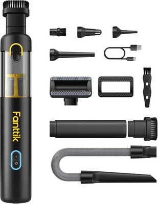 Fanttik Slim V8 APEX Car Vacuum, 4-in-1 Portable Mini Cordless Vacuum with 19000