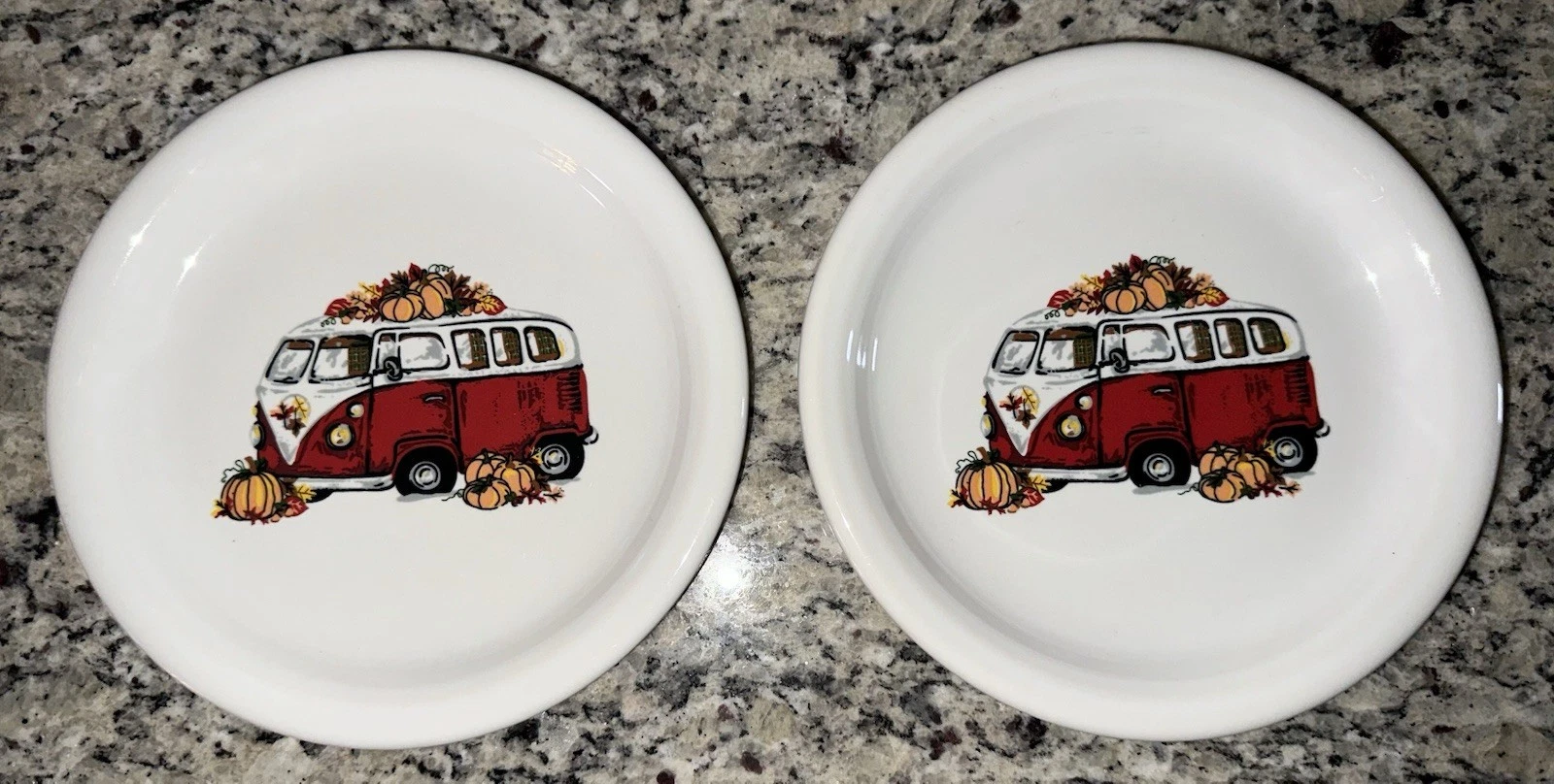 VW Bus Harvest Bistro Salad Plate - Thumbnail 2