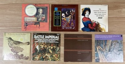 Lot of 7 Harpsichord Flute Harp Janos Sebestyen Marie-Claire Jamet Igor Kipnis